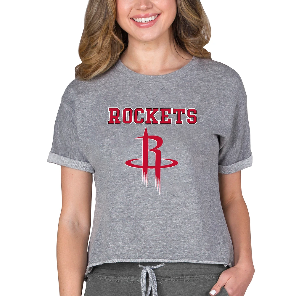 Concepts Sport Gray Houston Rockets NBA Women's Mainstream Terry SS Top