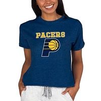 Concepts Sport Navy Indiana Pacers NBA Women's Mainstream Terry SS Top