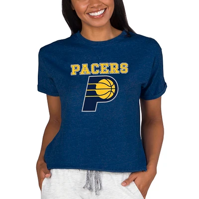 Concepts Sport Navy Indiana Pacers NBA Women's Mainstream Terry SS Top