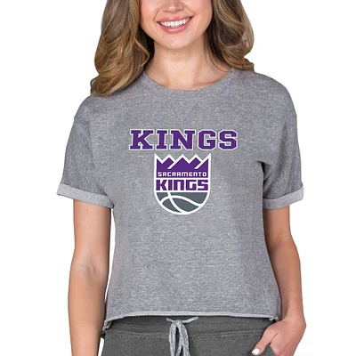 Concepts Sport Gray Sacramento Kings NBA Women's Mainstream Terry SS Top