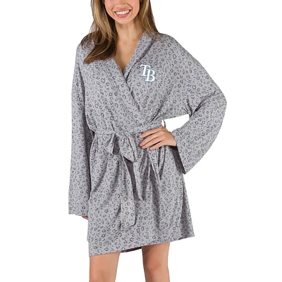 Tampa Bay Rays Concepts Sport Female Adult Women's Frill Hacci Knit Robe - Gray