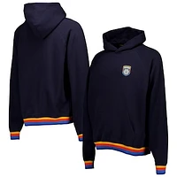 Men's Navy San Diego FC Crest Ringer Pullover Hoodie