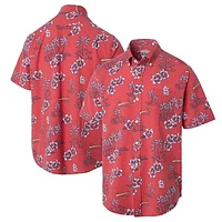 Men's Reyn Spooner Red St. Louis Cardinals Kekai Button-Down Shirt