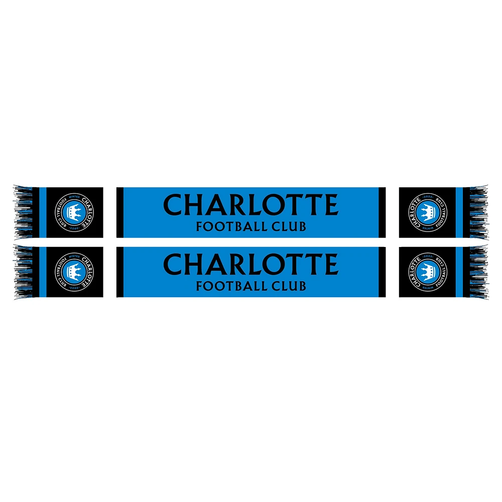 Charlotte FC Wordmark Traditional Knit Scarf