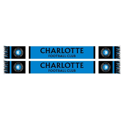 Charlotte FC Wordmark Traditional Knit Scarf