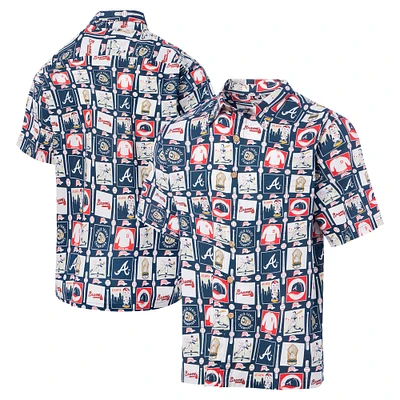 Men's Reyn Spooner Navy Atlanta Braves Champions Scenic Button-Up Shirt