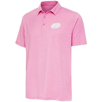 Men's Antigua  Pink Carolina Hurricanes White Logo Par 3 Polo