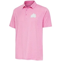 Men's Antigua  Pink Colorado Avalanche White Logo Par 3 Polo