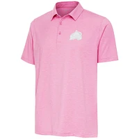 Men's Antigua  Pink Colorado Avalanche White Logo Par 3 Polo