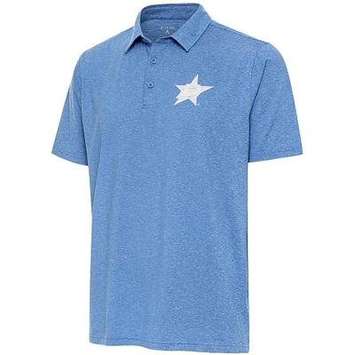 Men's Antigua  Blue Dallas Stars White Logo Par 3 Polo