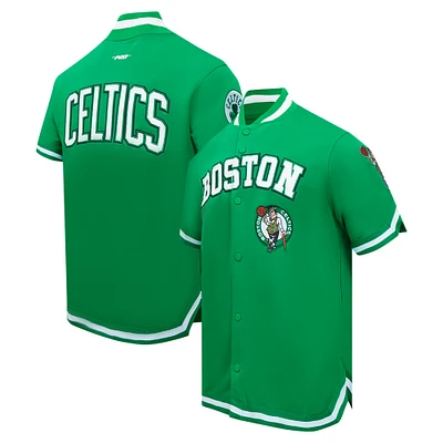 Men's Pro Standard Kelly Green Boston Celtics Classic Warm-Up Full-Snap Jacket