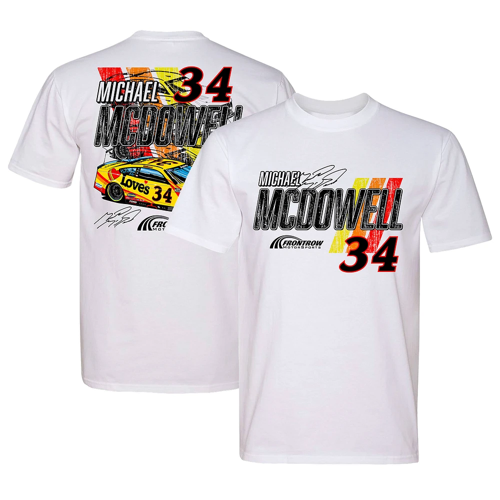 Men's White Michael McDowell  Car T-Shirt