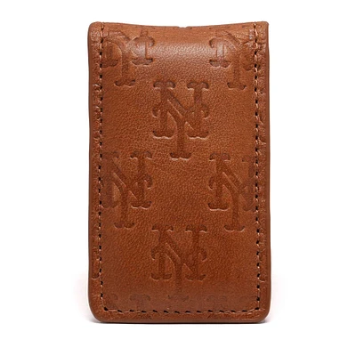 Lusso Brown New York Mets Sammy Magnetic Money Clip