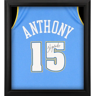 Carmelo Anthony Denver Nuggets Autographed Framed Mitchell & Ness 2003-04 Light Blue Authentic Jersey Shadowbox