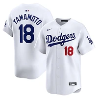 Men's Nike Yoshinobu Yamamoto White Los Angeles Dodgers Home Limited Player Jersey