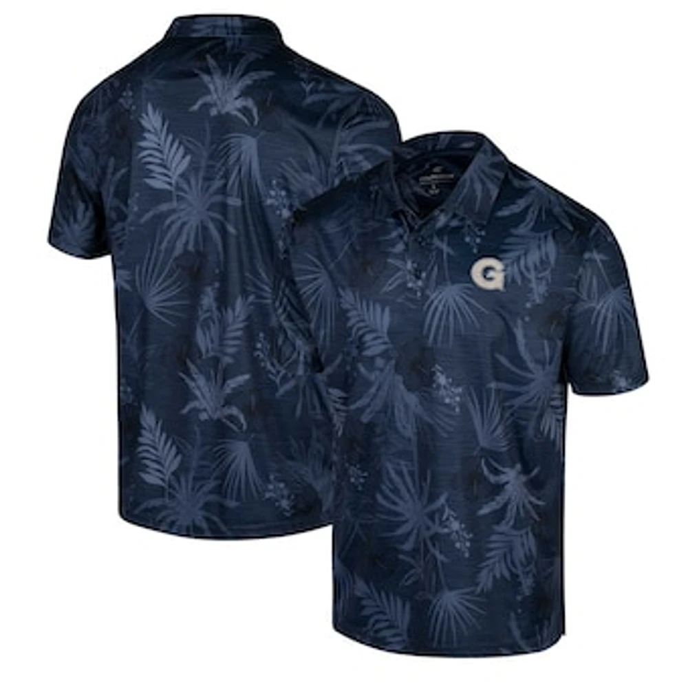 Men's Colosseum Navy Georgetown Hoyas Palms Polo