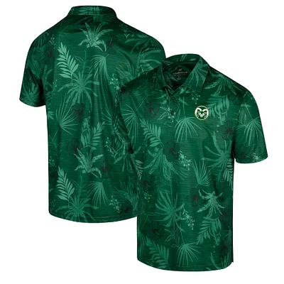 Men's Colosseum Green Colorado State Rams Palms Polo