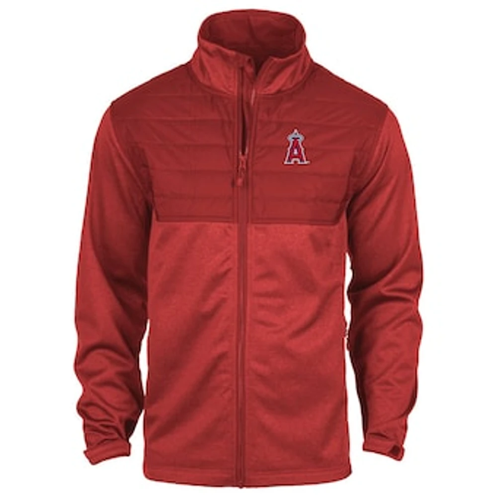 Men's Dunbrooke Heather Red Los Angeles Angels Explorer Full-Zip Jacket