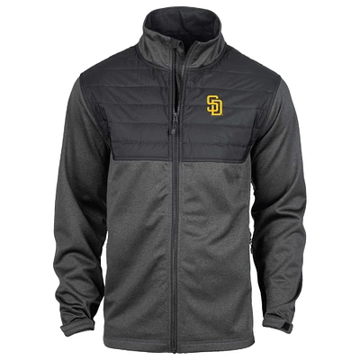 Men's Dunbrooke Heather Black San Diego Padres Explorer Full-Zip Jacket