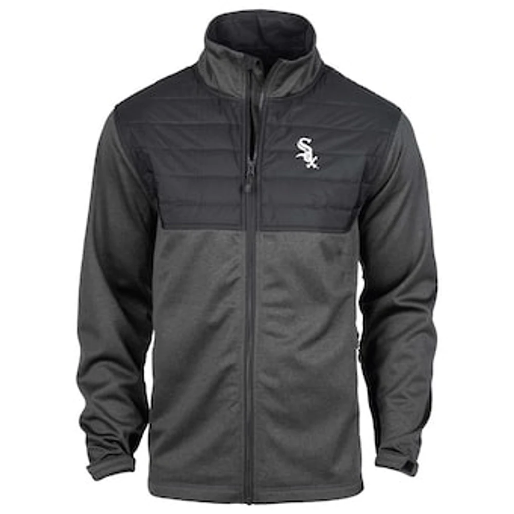 Men's Dunbrooke  Heather Black Chicago White Sox Explorer Full-Zip Jacket