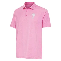 Men's Antigua  Pink Philadelphia Phillies Par 3 Polo