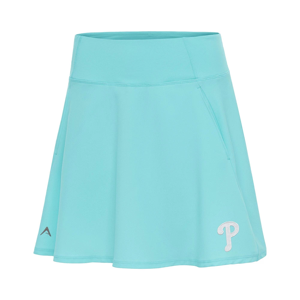 Women's Antigua Powder Blue Philadelphia Phillies Chip Skort