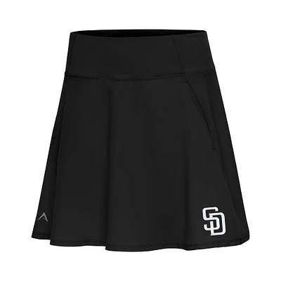 Women's Antigua  Black San Diego Padres Chip Skort