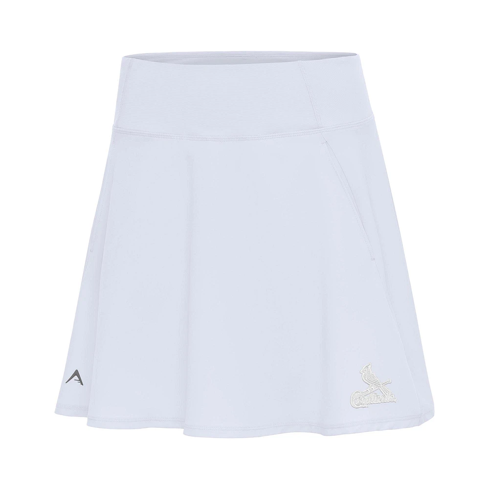Women's Antigua White St. Louis Cardinals Chip Skort