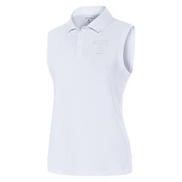 Women's Antigua  White Texas Rangers Recap Sleeveless Polo