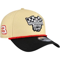 Men's New Era Tan Richard Childress Racing 9FORTY Adjustable Hat