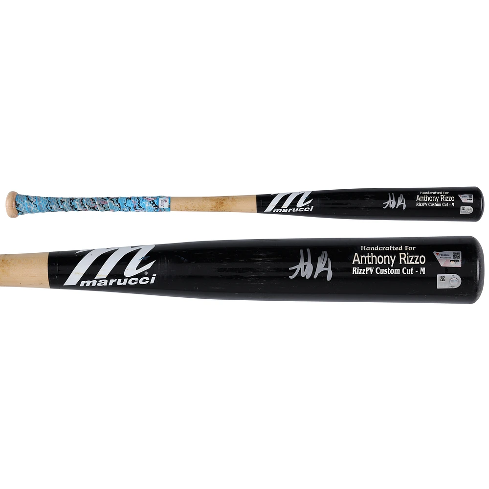 Anthony Rizzo New York Yankees Autographed Game-Used Black/Tan Marucci Bat from the 2023 MLB Season - RG13309399
