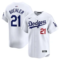 Men's Nike Walker Buehler White Los Angeles Dodgers Home Limited Player Jersey