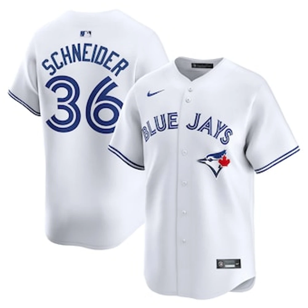 Men's Nike Davis Schneider White Toronto Blue Jays Home Limited Player Jersey