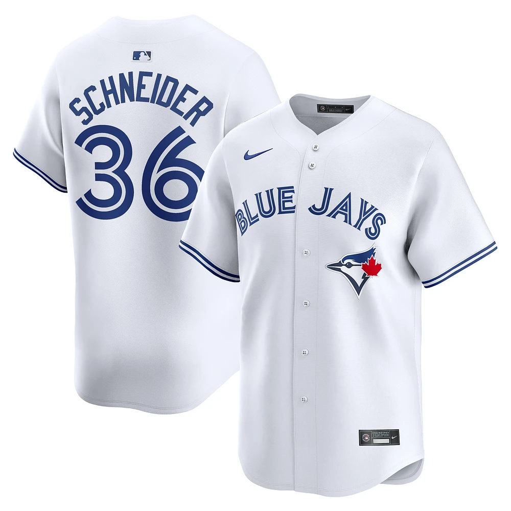 Men's Nike Davis Schneider White Toronto Blue Jays Home Limited Player Jersey