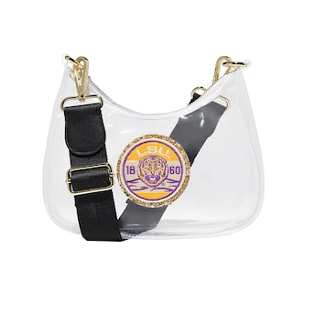 Stoney Clover LSU Tigers Clear Curved Crossbody