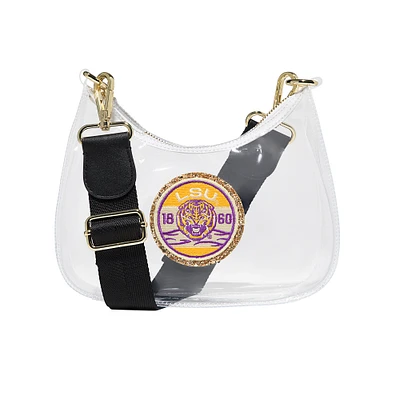 Stoney Clover LSU Tigers Clear Curved Crossbody