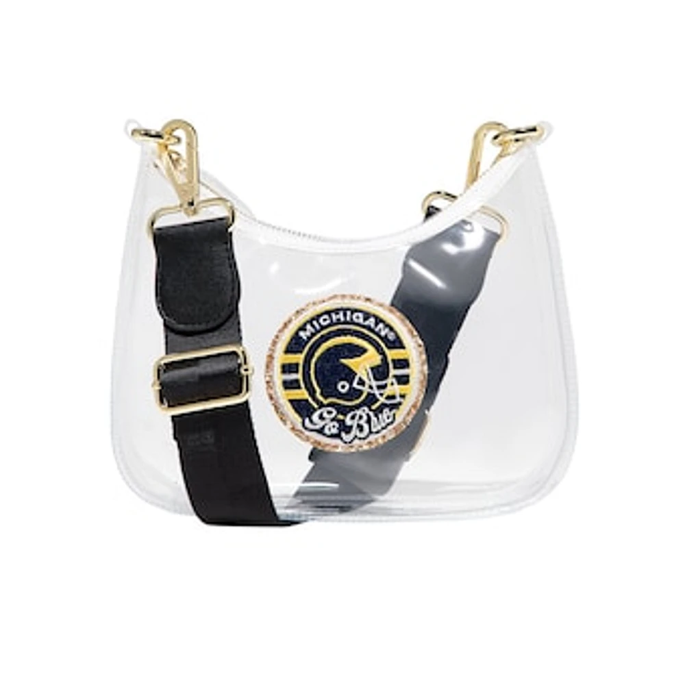 Stoney Clover Michigan Wolverines Clear Curved Crossbody