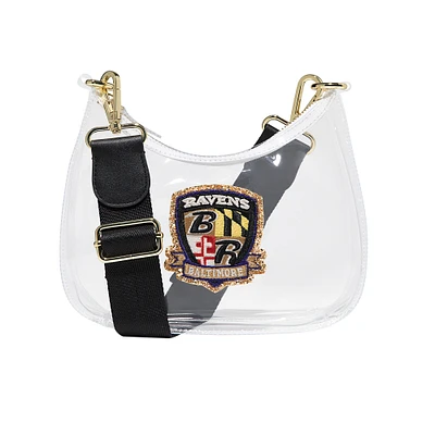 Stoney Clover Baltimore Ravens Clear Curved Crossbody