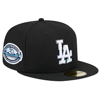 Men's New Era Black Los Angeles Dodgers  Raceway 59FIFTY Fitted Hat