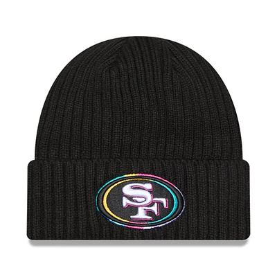 Men's New Era Black San Francisco 49ers 2024 NFL Crucial Catch Cuffed Knit Hat