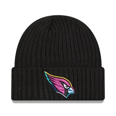 Men's New Era Black Arizona Cardinals 2024 NFL Crucial Catch Cuffed Knit Hat