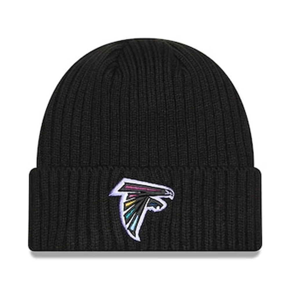 Men's New Era Black Atlanta Falcons 2024 NFL Crucial Catch Cuffed Knit Hat