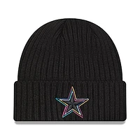 Men's New Era Black Dallas Cowboys 2024 NFL Crucial Catch Cuffed Knit Hat