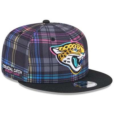 Youth New Era Black Jacksonville Jaguars 2024 NFL Crucial Catch 9FIFTY Snapback Hat