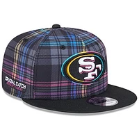 Youth New Era Black San Francisco 49ers 2024 NFL Crucial Catch 9FIFTY Snapback Hat