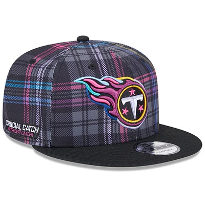 Youth New Era Black Tennessee Titans 2024 NFL Crucial Catch 9FIFTY Snapback Hat