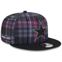 Youth New Era Black Dallas Cowboys 2024 NFL Crucial Catch 9FIFTY Snapback Hat