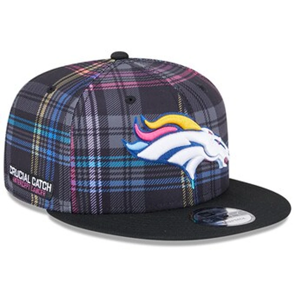 Youth New Era Black Denver Broncos 2024 NFL Crucial Catch 9FIFTY Snapback Hat