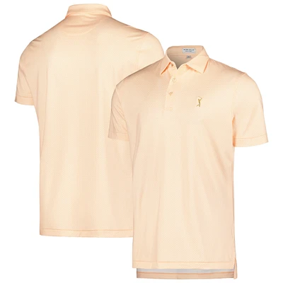 Men's Peter Millar Orange THE PLAYERS Tesseract Performance Jersey Polo