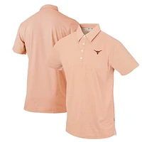 Men's Texas Orange Texas Longhorns Forty Acres Jack Stripe Luxtec Tri-Blend EcoTec Polo